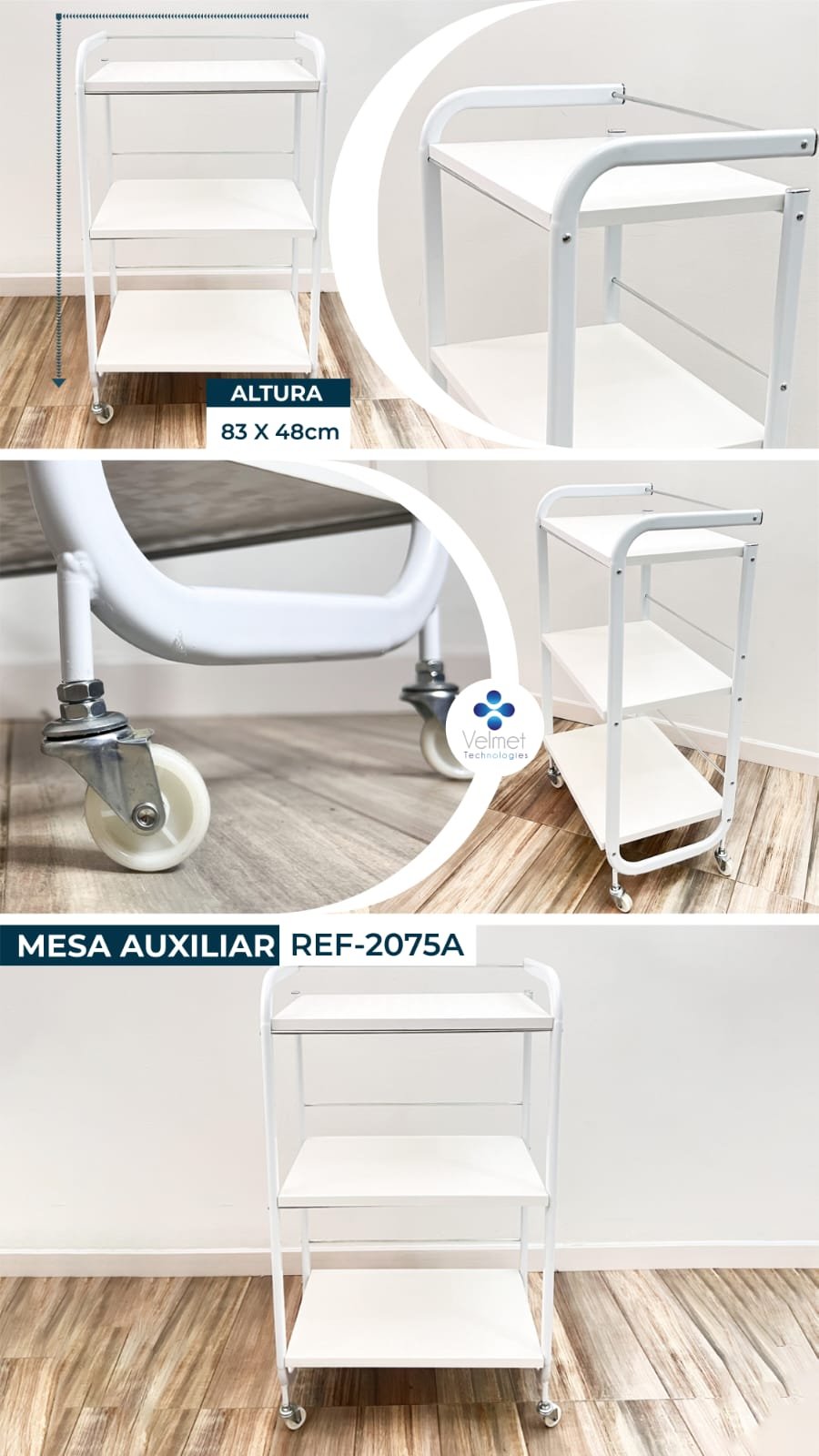 Mesas Auxiliar 2075 Cosmedical